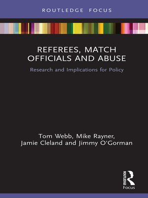 cover image of Referees, Match Officials and Abuse